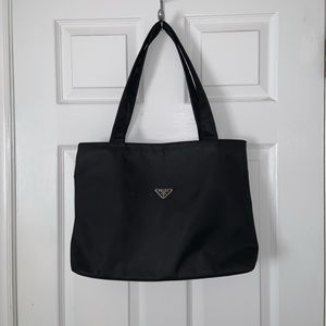 Authentic Black Prada Shoulder Tote Purse/Bag